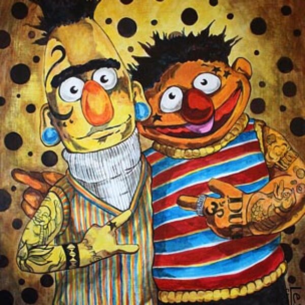 Bert & Ernie Bound By Ink - LEX Art