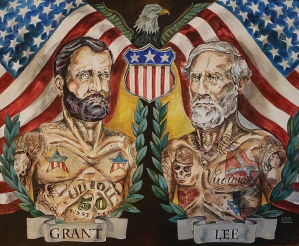 Tattooed Grant and Lee