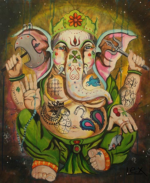 Inked Lord Ganesh - LEX Art