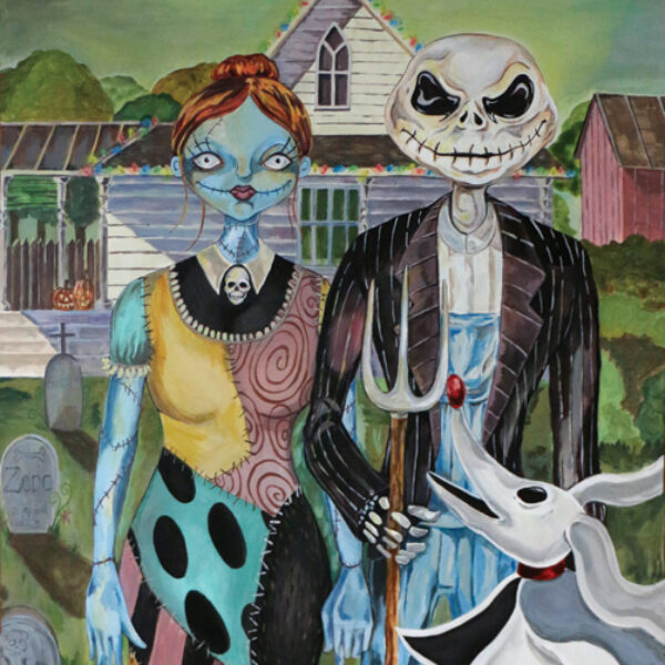Jack and Sally American Gothic