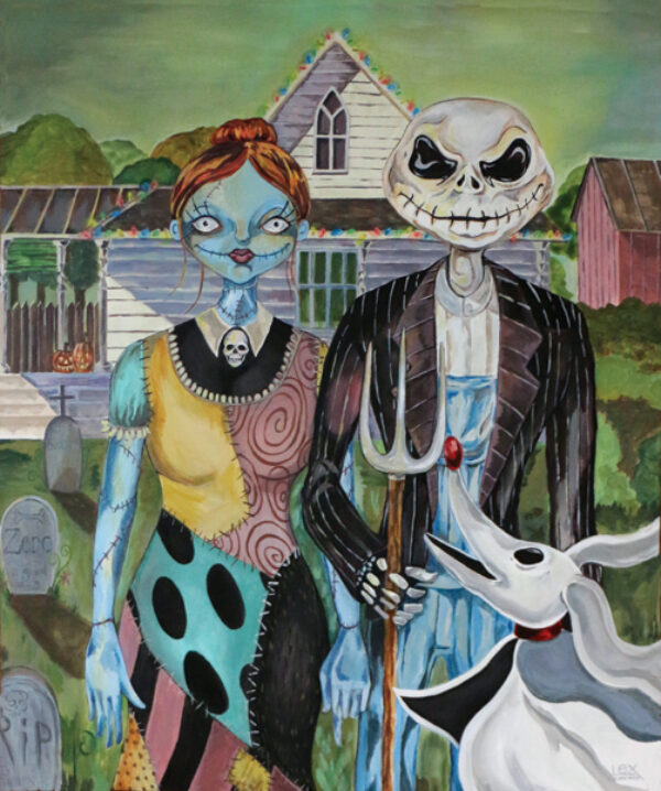 Jack and Sally American Gothic