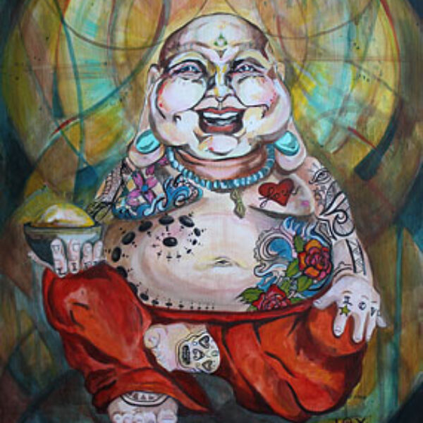 Tattooed Happy Buddha