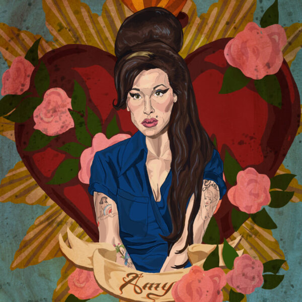 Amy with Roses